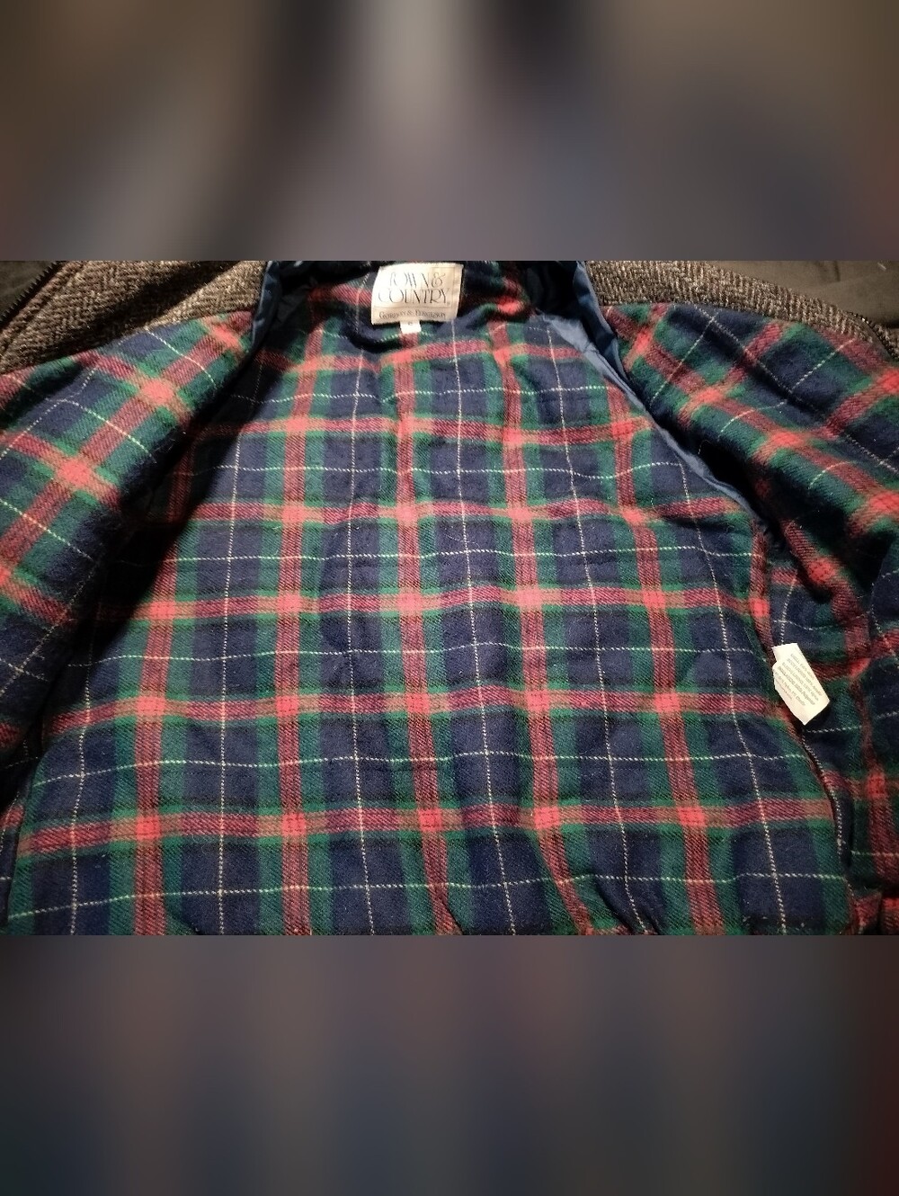 Mint Vintage 70s Woolrich Town & Country Plaid Wool Jacket MINT Condition Small - Picture 4 of 6